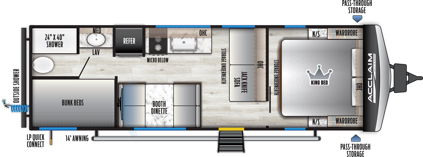 Acclaim 2400BH Floorplan